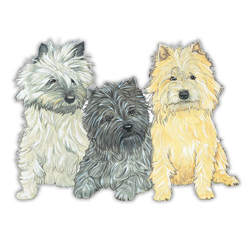 Cairn Terrier Magnet Wooden - Pipsqueakproductions