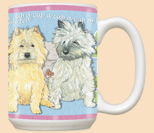 Cairn Terrier Dog Ceramic Coffee Mug Tea Cup 15 oz - Pipsqueakproductions