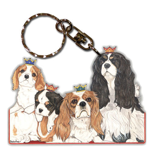 Cavalier King Charles Keychain Wooden - Pipsqueakproductions