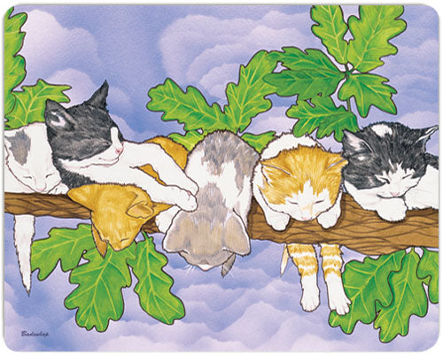 Cat Cutting Board Tempered Glass, Pet Placemat, 11.5" x 15.5" - Pipsqueakproductions