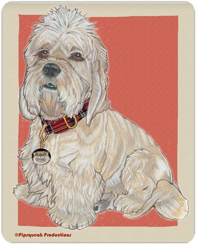 Dandie Dinmont Cutting Board Tempered Glass, Pet Placemat, 11.5" x 15.5" - Pipsqueakproductions