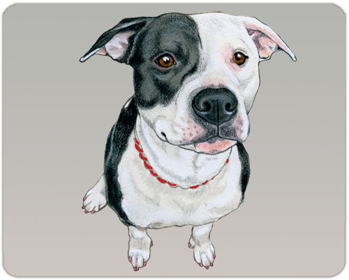 Pit Bull Cutting Board Tempered Glass 8" x 10" - Pipsqueakproductions