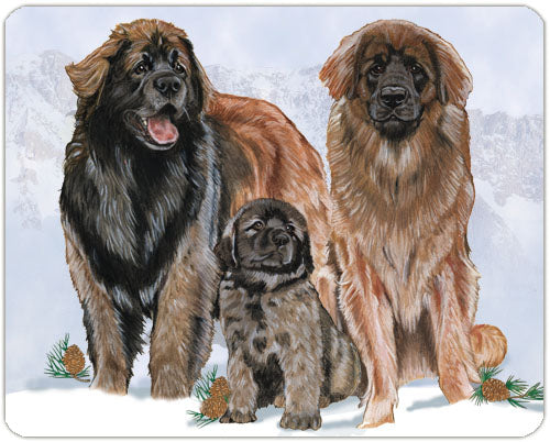 Leonberger Cutting Board Tempered Glass 8" x 11" - Pipsqueakproductions