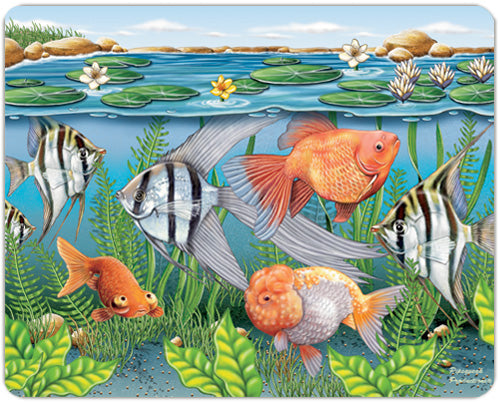 Goldfish and Angelfish Small Cutting Board - Pipsqueakproductions