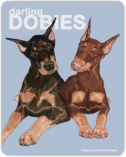 Doberman Small Cutting Board - Pipsqueakproductions