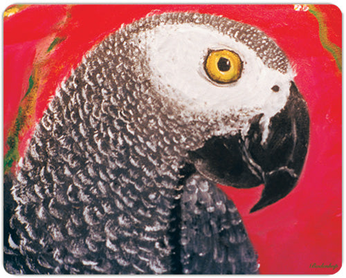 African Grey Small Cutting Board - Pipsqueakproductions