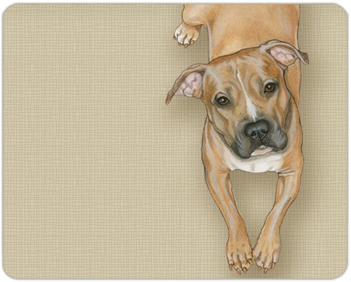 Pit Bull Cutting Board Tempered Glass, Pet Placemat, 11.5" x 15.5" - Pipsqueakproductions