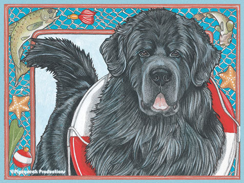 Newfoundland Cutting Board Tempered Glass, Pet Placemat, 11.5" x 15.5" - Pipsqueakproductions