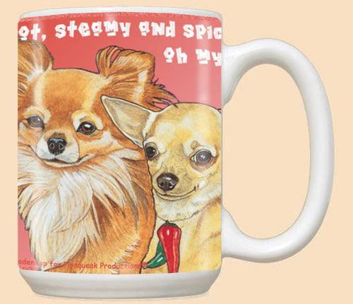 Chihuahua Ceramic Coffee Mug Tea Cup 15 oz - Pipsqueakproductions