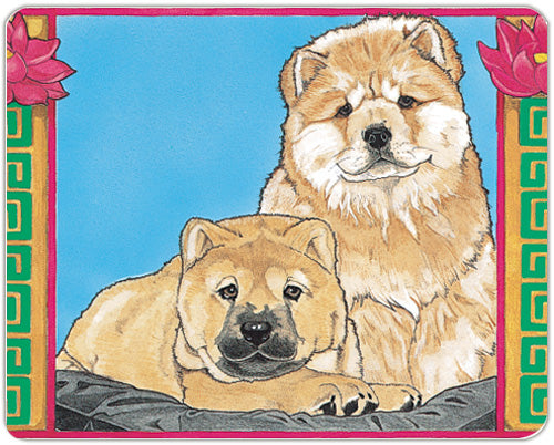 Chow Cutting Board Tempered Glass, Pet Placemat, 11.5" x 15.5" - Pipsqueakproductions