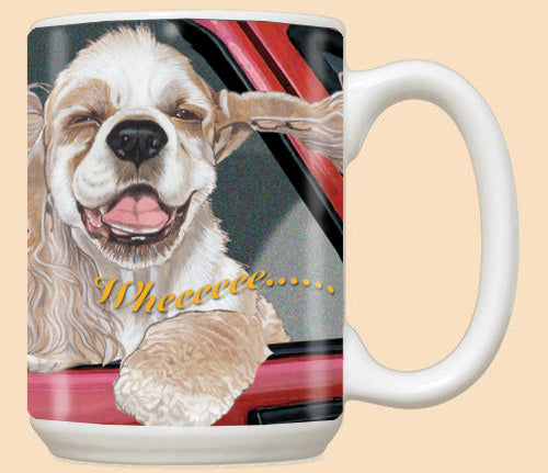 Cocker Spaniel Ceramic Coffee Mug Tea Cup 15 oz - Pipsqueakproductions