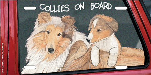 Collie License Plate, Car Accessory, Auto Tag, Bedroom Sign, Fun Dog Lover Gift - Pipsqueakproductions