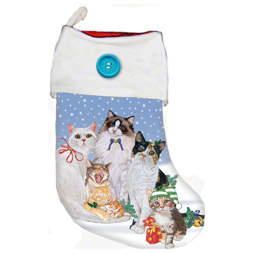 Cat Christmas Stocking - Pipsqueakproductions