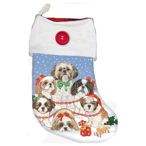 Shih Tzu Christmas Stocking - Pipsqueakproductions