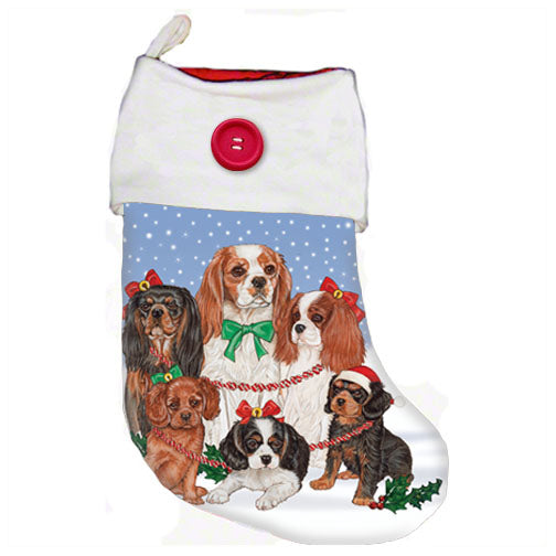 Cavalier King Charles Christmas Stocking - Pipsqueakproductions