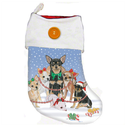 Chihuahua Christmas Stocking - Pipsqueakproductions