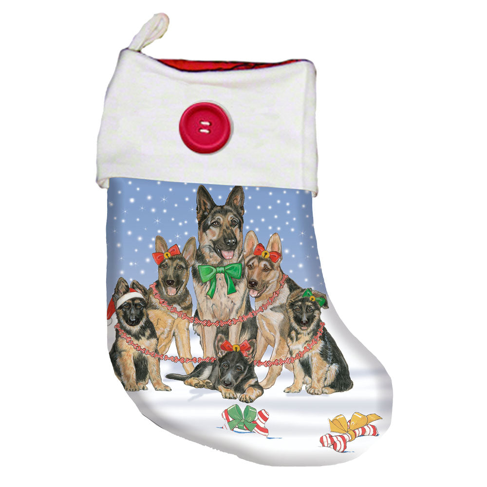 German Shepherd Christmas Stocking - Pipsqueakproductions