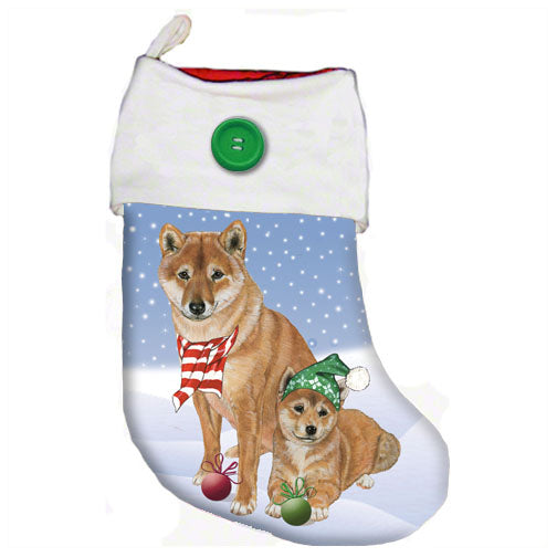 Shiba Inu Christmas Stocking - Pipsqueakproductions