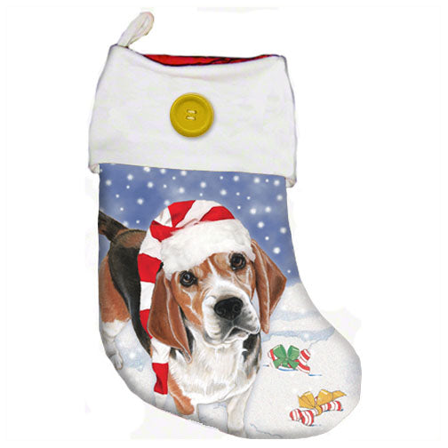 Beagle Christmas Stocking - Pipsqueakproductions
