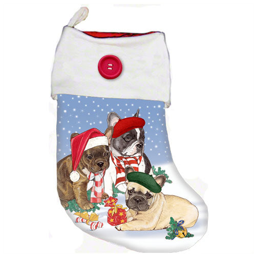 French Bulldog Christmas Stocking - Pipsqueakproductions