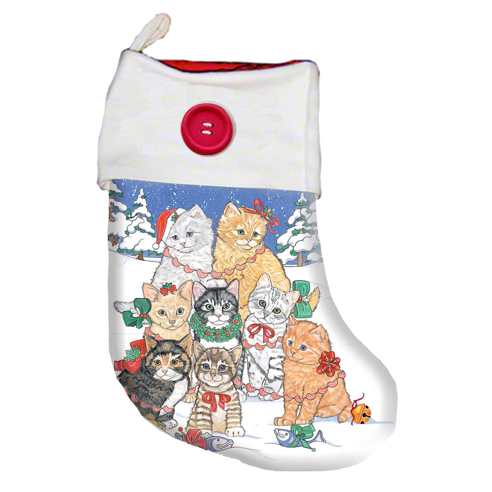 Cat Group Christmas Stocking
