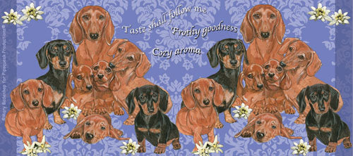 Dachshund Ceramic Coffee Mug Tea Cup 15 oz - Pipsqueakproductions