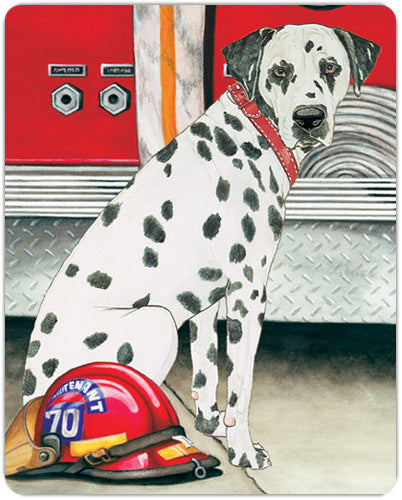 Dalmatian Cutting Board Tempered Glass, Pet Placemat, 11.5" x 15.5" - Pipsqueakproductions