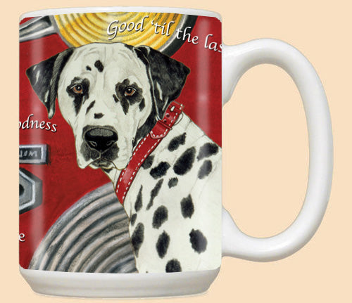 Dalmatian Ceramic Coffee Mug Tea Cup 15 oz - Pipsqueakproductions
