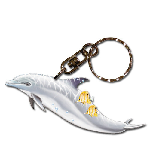Dolphin Keychain Wooden - Pipsqueakproductions