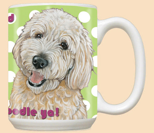 Doodle Ceramic Coffee Mug Tea Cup 15 oz - Pipsqueakproductions