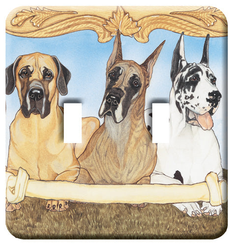 Great Dane Light Switch Plate Cover - Pipsqueakproductions