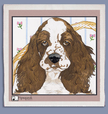 English Springer Dish Towel - Pipsqueakproductions