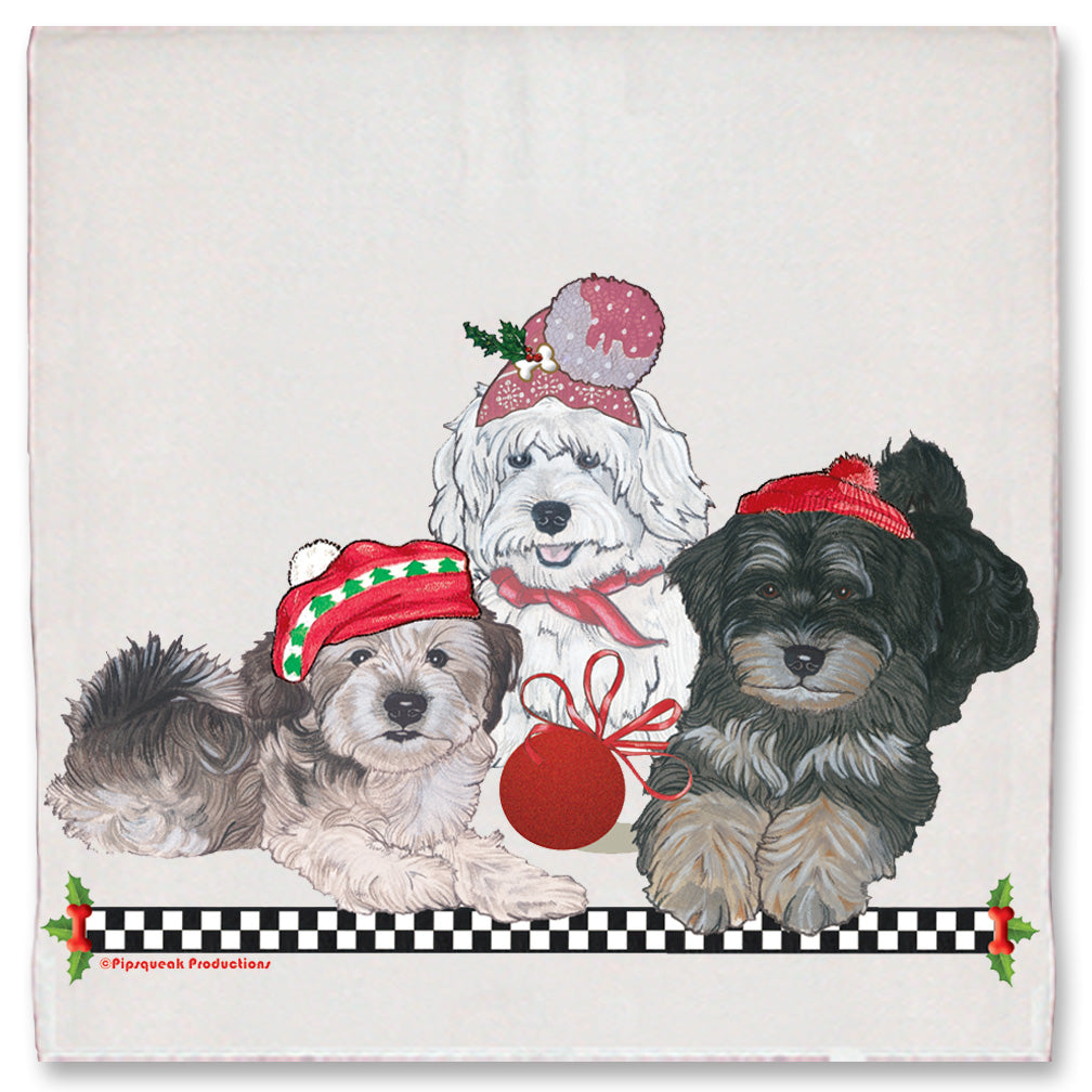 Havanese Christmas Kitchen Towel Holiday Pet Gifts - Pipsqueakproductions