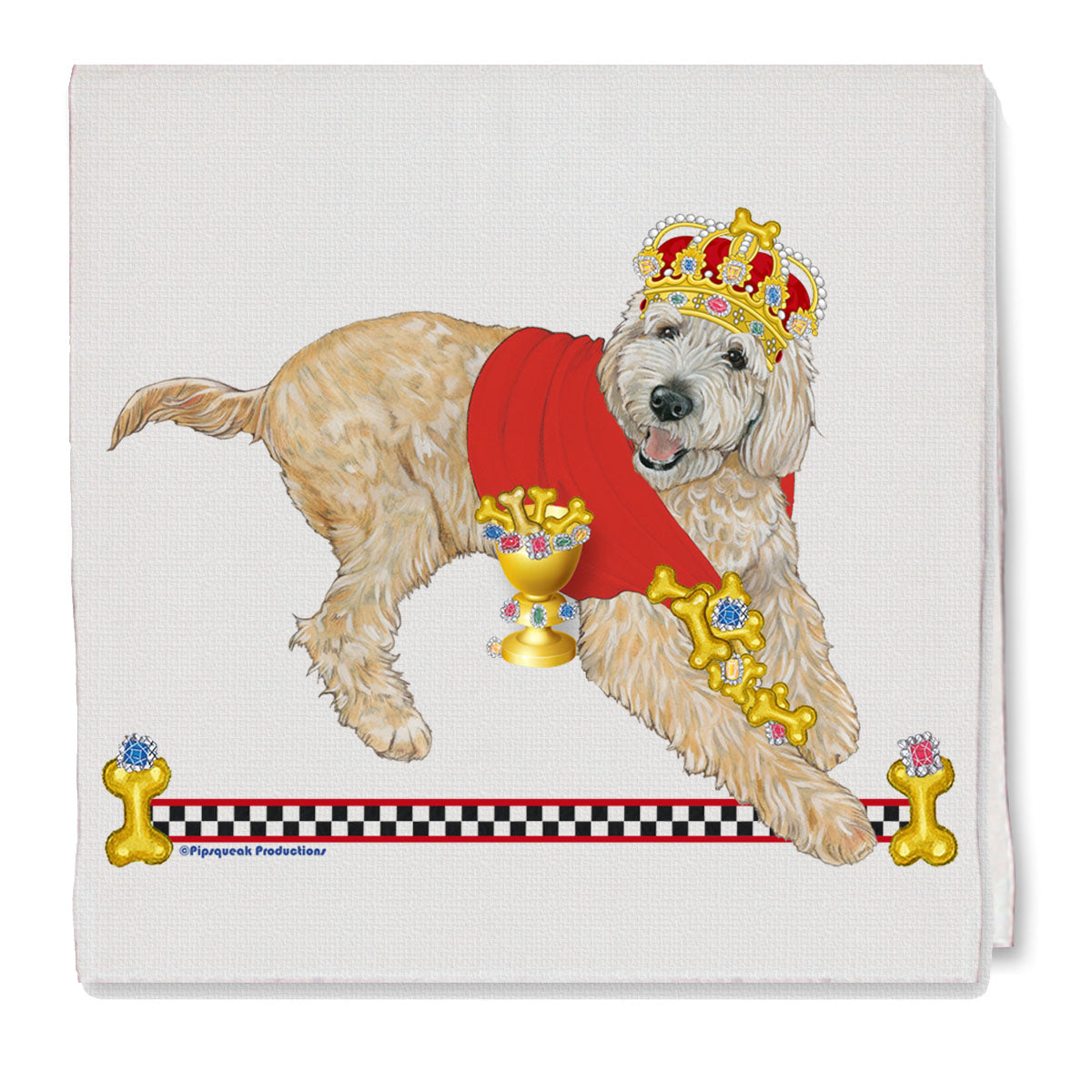 Doodle Royalty Kitchen Dish Towel Pet Gift - Pipsqueakproductions