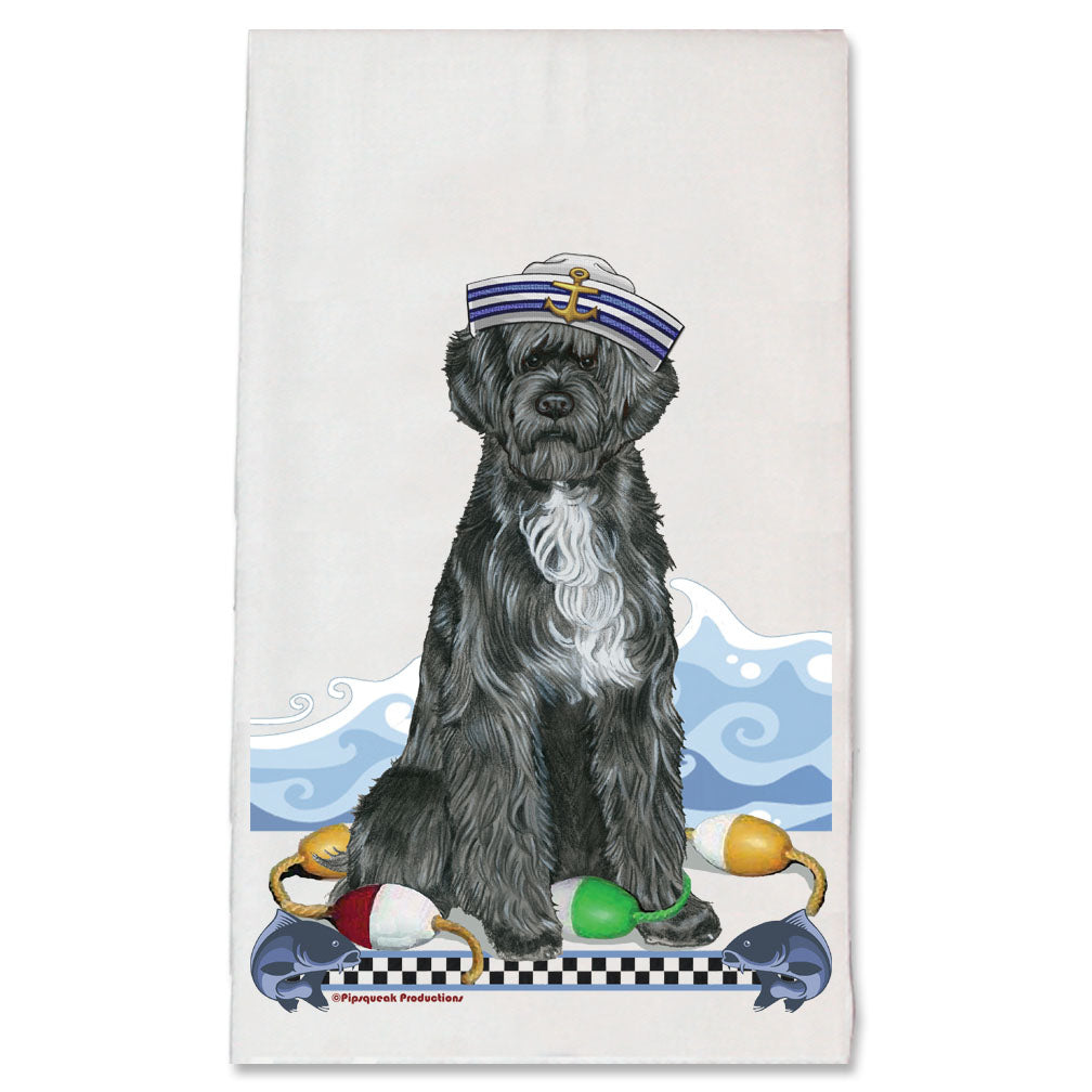Portuguese Water Dog Portie Dog Kitchen Dish Towel Pet Gift - Pipsqueakproductions
