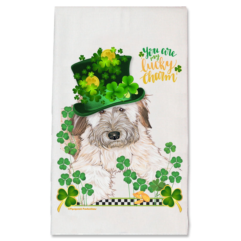 Wheaten Terrier Saint Patrick's Day Kitchen Dish Towel Pet Gift - Pipsqueakproductions