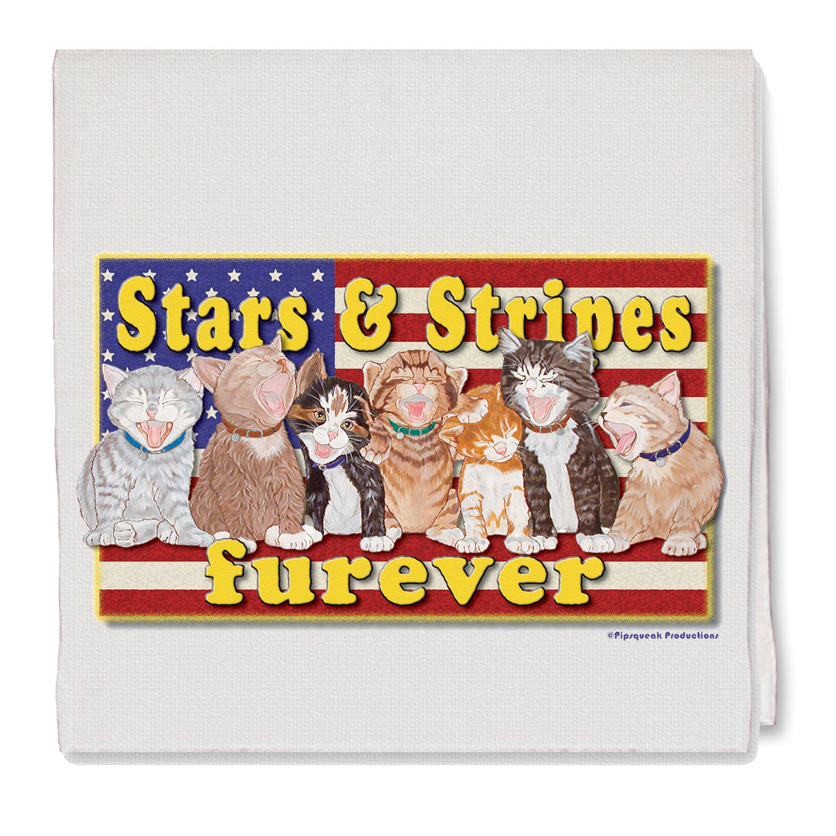 Cats Patriotic Kitchen Dish Towel Pet Gift - Pipsqueakproductions