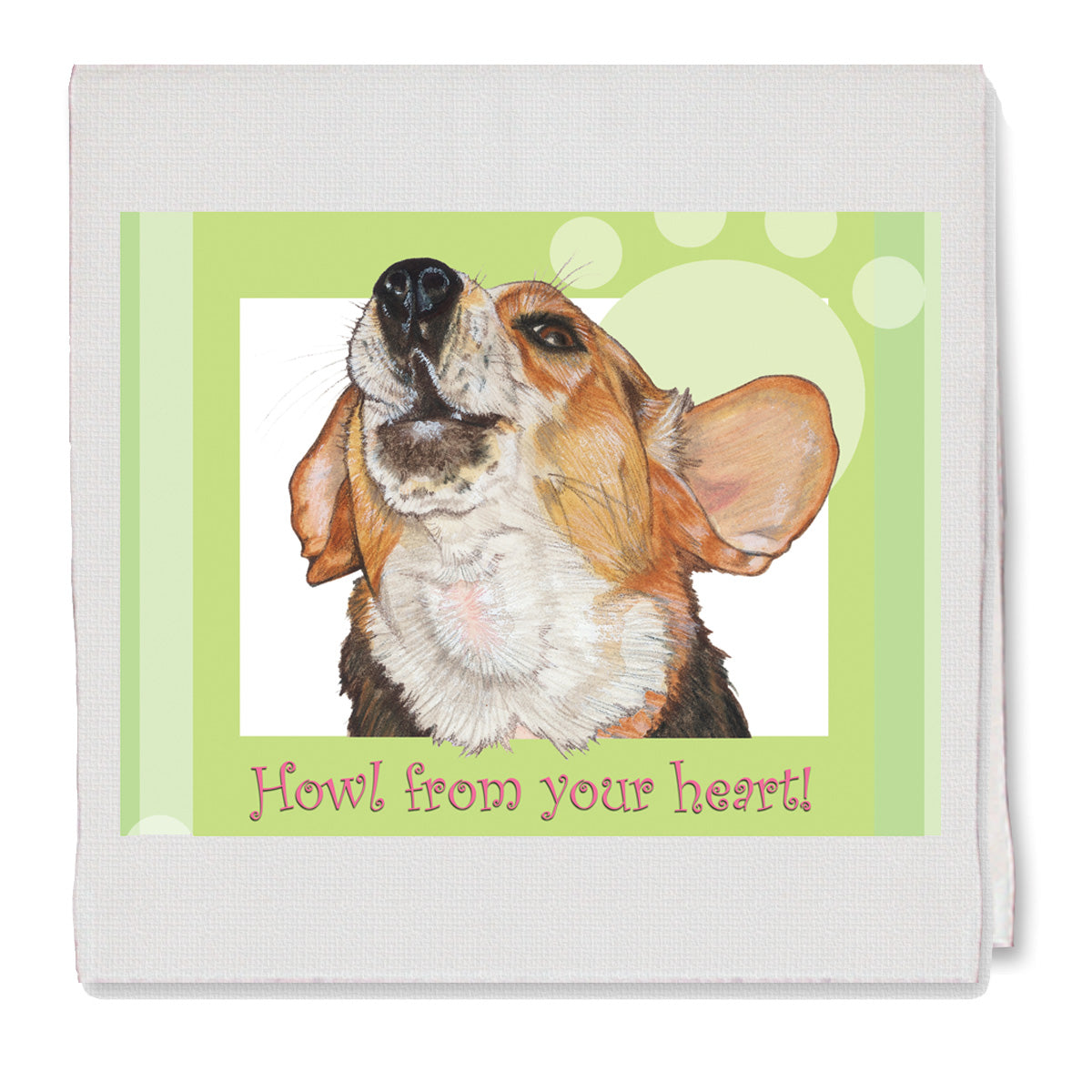 Beagle Decorative Cotton Kitchen Dish Towel, Pet Gift - Pipsqueakproductions