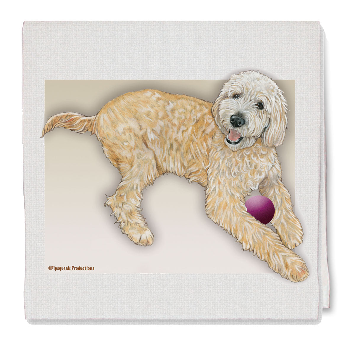 Doodle Decorative Cotton Kitchen Dish Towel, Pet Gift - Pipsqueakproductions