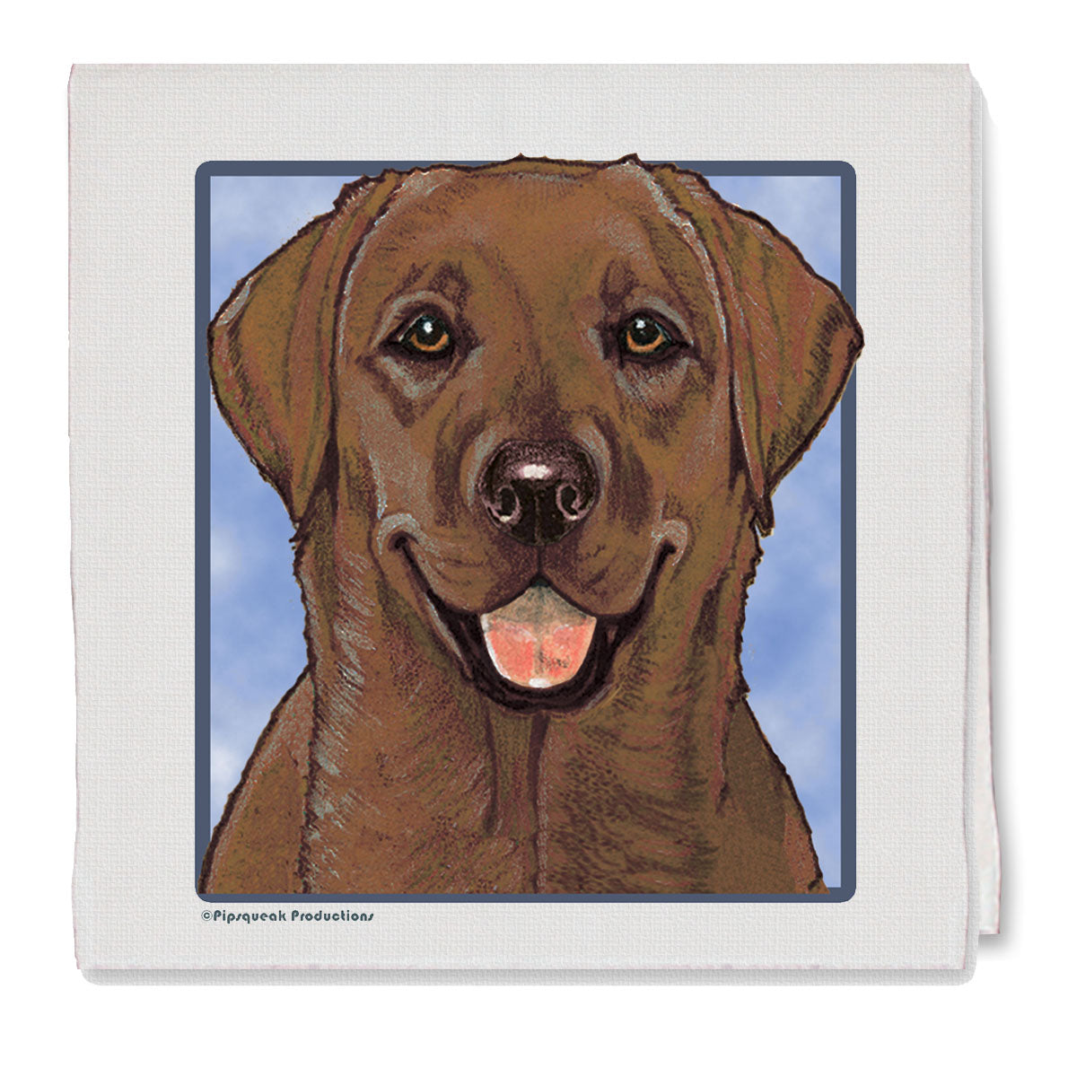 Labrador Retriever Decorative Cotton Kitchen Dish Towel, Chocolate Lab Pet Gift - Pipsqueakproductions