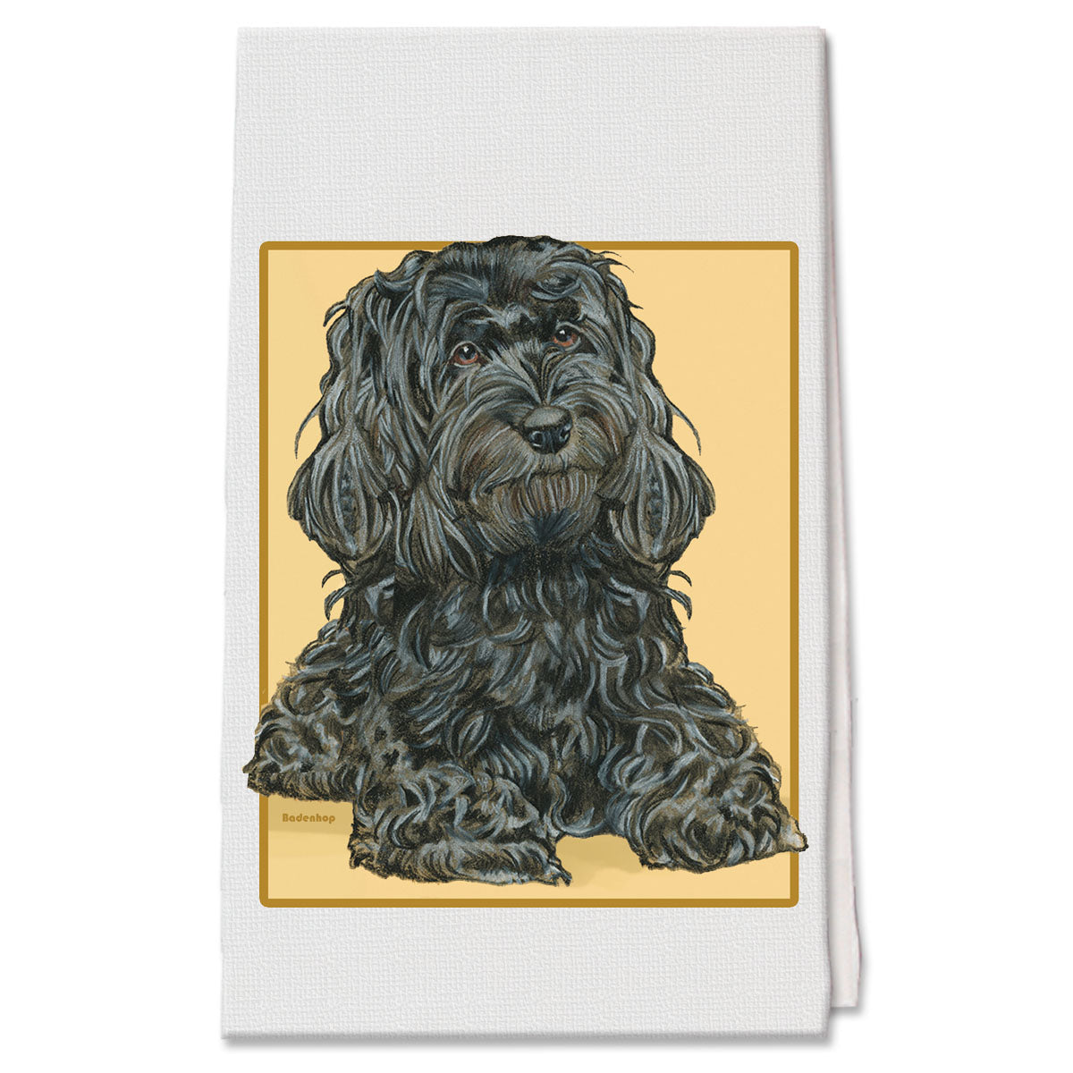 Cockapoo Decorative Cotton Kitchen Dish Towel, Pet Gift - Pipsqueakproductions