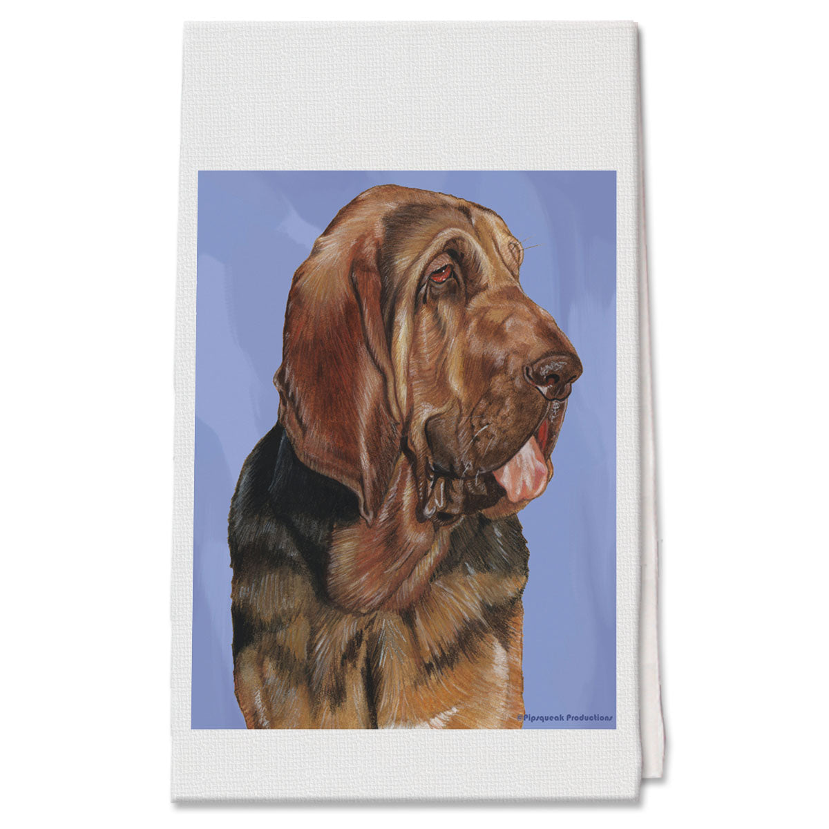 Bloodhound Decorative Cotton Kitchen Dish Towel, Pet Gift - Pipsqueakproductions