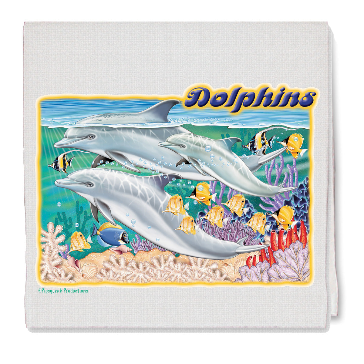 Dolphin Kitchen Dish Towel Pet Gift - Pipsqueakproductions