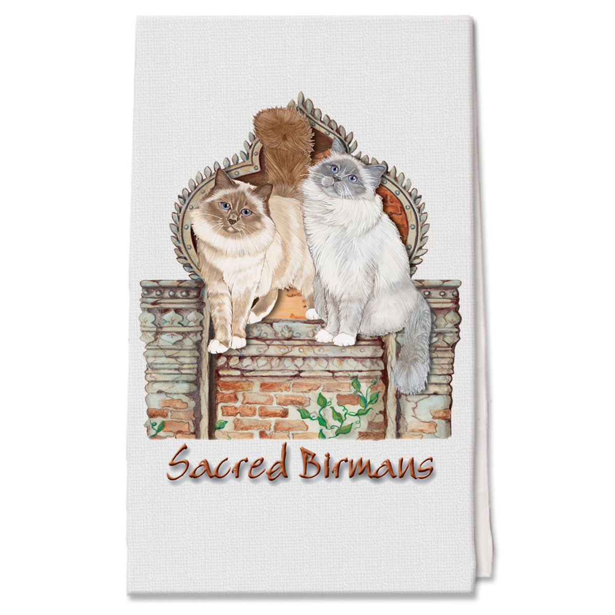 Birman Cat Kitchen Dish Towel Pet Gift - Pipsqueakproductions