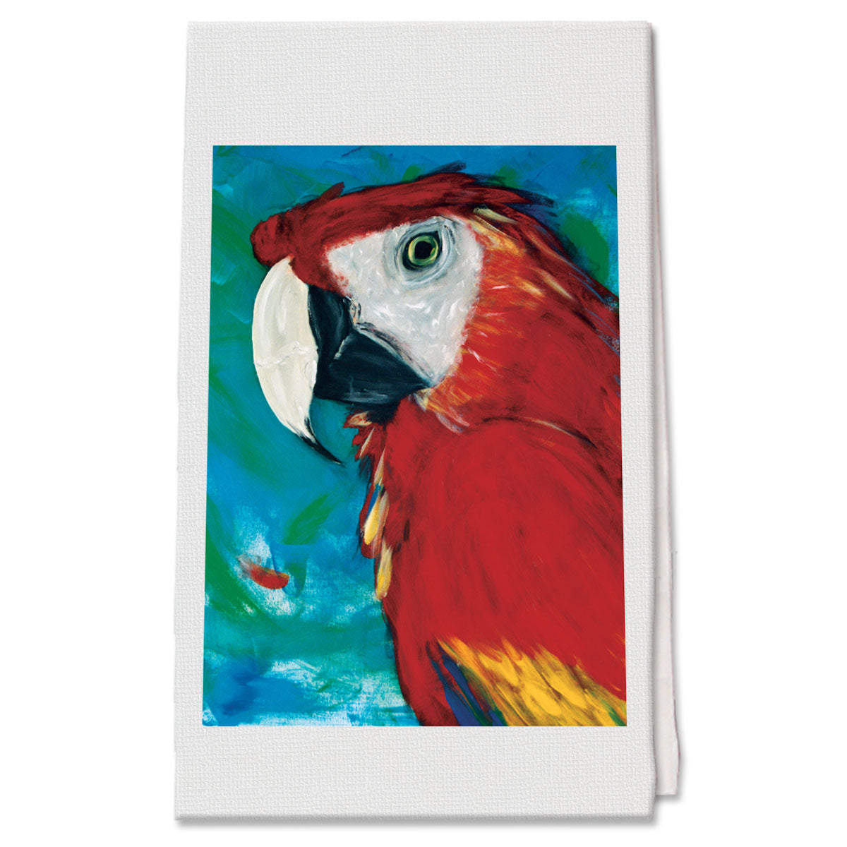 Macaw Parrot Decorative Cotton Kitchen Dish Towel, Pet Gift - Pipsqueakproductions