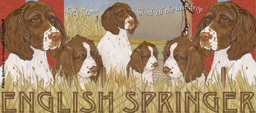 English Springer Spaniel Ceramic Coffee Mug Tea Cup 15 oz - Pipsqueakproductions