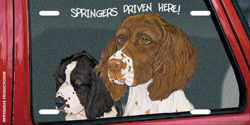 English Springer License Plate, Car Accessory, Auto Tag, Bedroom Sign, Fun Dog Lover Gift - Pipsqueakproductions