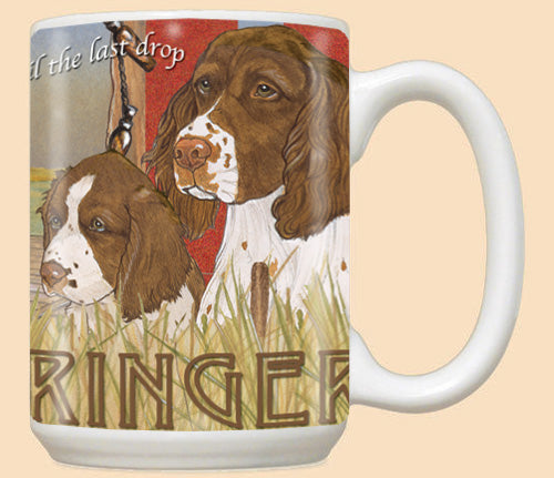 English Springer Spaniel Ceramic Coffee Mug Tea Cup 15 oz - Pipsqueakproductions