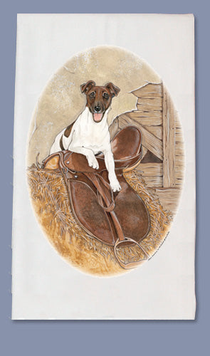Fox Terrier Smooth Dish Towel - Pipsqueakproductions