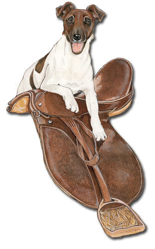 Fox Terrier Smooth Magnet Wooden - Pipsqueakproductions